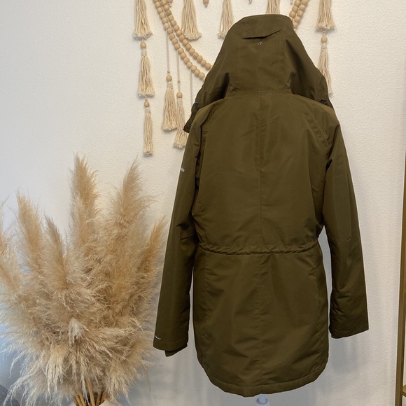 Columbia South Canyon coat faux Sherpa lining womens olive green jacket large - Picture 15 of 16